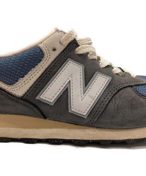 NEW BALANCE（ニューバランス）NEW BALANCE (ニューバランス) ローカットスニーカー グレー×ネイビー サイズ:27の古着・服飾アイテム