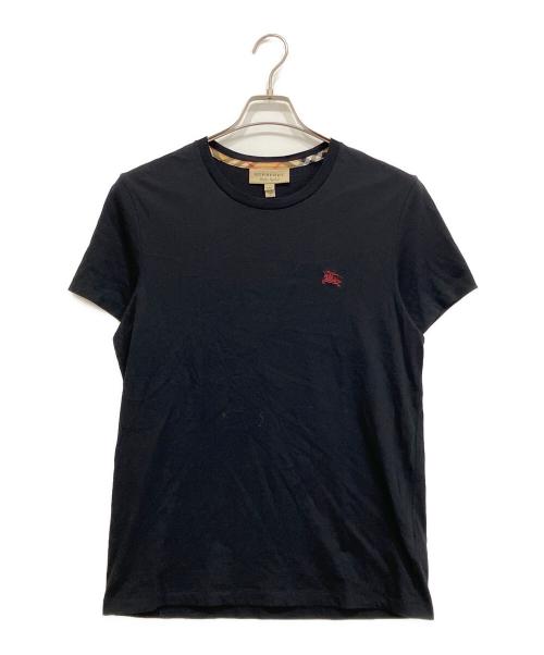 BURBERRY（バーバリー）BURBERRY (バーバリー) ロゴ刺繍TEE ブラック サイズ:Mの古着・服飾アイテム