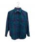 PENDLETON（ペンドルトン）の古着「70S 長袖チェックシャツ」｜グリーン×ネイビー