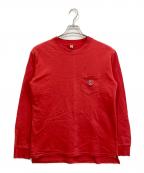 Hysteric Glamourヒステリックグラマー）の古着「90Sバックプリントカットソー」｜レッド