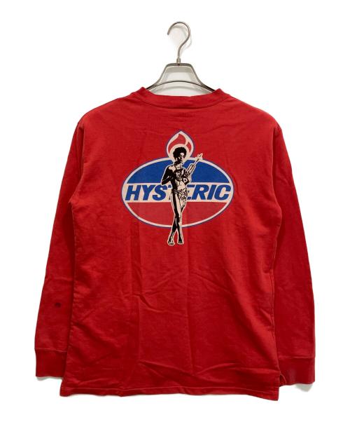 Hysteric Glamour（ヒステリックグラマー）Hysteric Glamour (ヒステリックグラマー) 90Sバックプリントカットソー レッド サイズ:freeの古着・服飾アイテム