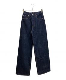 moussy（マウジー）の古着「GLITTER DENIM WIDE STRAIGHT」｜インディゴ