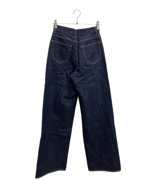 moussy（マウジー）moussy (マウジー) GLITTER DENIM WIDE STRAIGHT インディゴ サイズ:1の古着・服飾アイテム