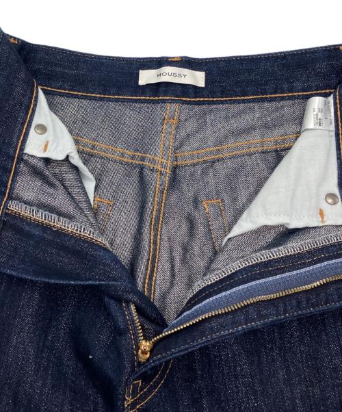 moussy（マウジー）moussy (マウジー) GLITTER DENIM WIDE STRAIGHT インディゴ サイズ:1の古着・服飾アイテム