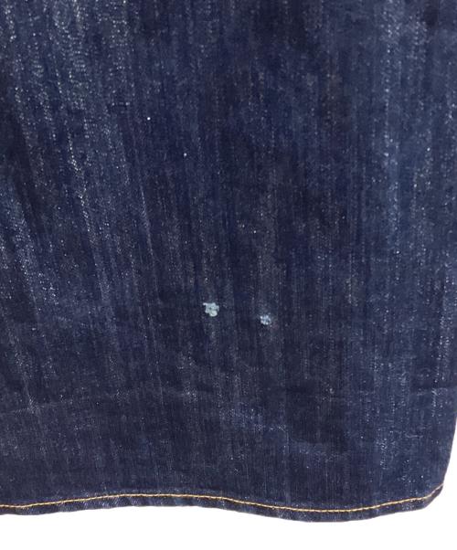 moussy（マウジー）moussy (マウジー) GLITTER DENIM WIDE STRAIGHT インディゴ サイズ:1の古着・服飾アイテム