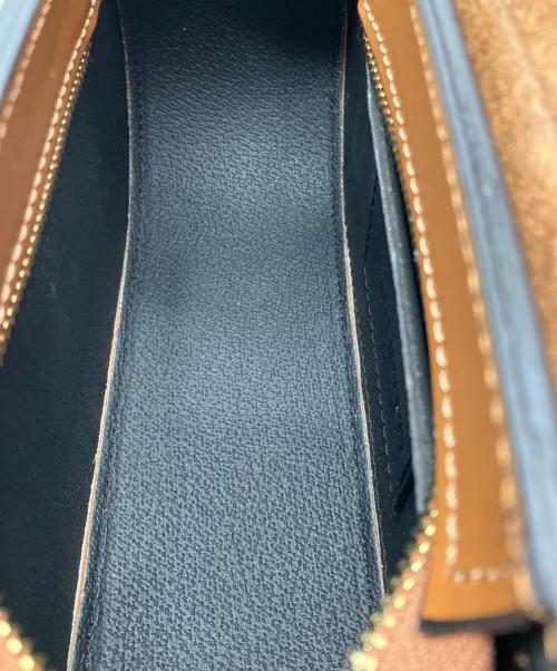 AULENTTI（オウレンティ）AULENTTI (オウレンティ) 2WAY フラップショルダーバッグ ブラウンの古着・服飾アイテム