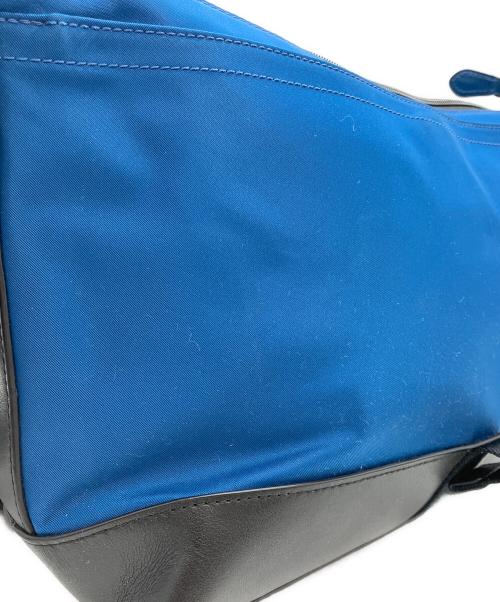 COACH（コーチ）COACH (コーチ) パーフォレイテッド レザー バイク ショルダーバッグ ブルー×ブラックの古着・服飾アイテム