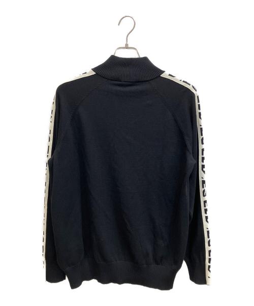 DIESEL（ディーゼル）DIESEL (ディーゼル) OUT-OUT-JIP サイドラインニットジャケット ブラック サイズ:Mの古着・服飾アイテム