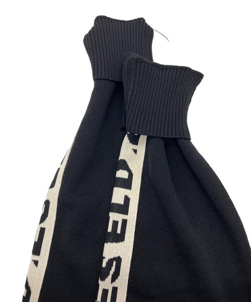 DIESEL（ディーゼル）DIESEL (ディーゼル) OUT-OUT-JIP サイドラインニットジャケット ブラック サイズ:Mの古着・服飾アイテム