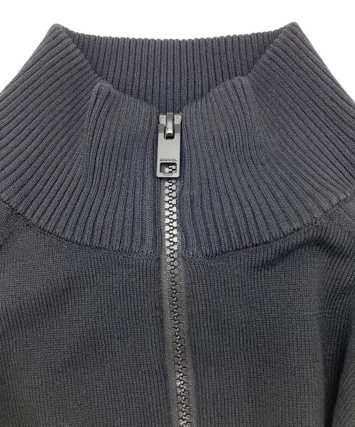 DIESEL（ディーゼル）DIESEL (ディーゼル) OUT-OUT-JIP サイドラインニットジャケット ブラック サイズ:Mの古着・服飾アイテム
