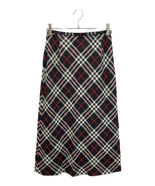 BURBERRY LONDON（バーバリーロンドン）BURBERRY LONDON (バーバリーロンドン) チェックスカート ブラック サイズ:40の古着・服飾アイテム