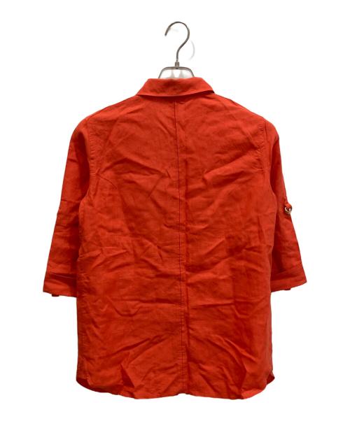 LORO PIANA（ロロピアーナ）LORO PIANA (ロロピアーナ) リネンシャツ レッド サイズ:40の古着・服飾アイテム