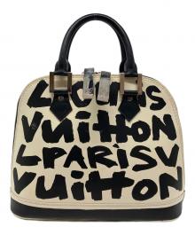 LOUIS VUITTON（ルイ ヴィトン）の古着「モノグラム・グラフィティ アルマMM ハンドバッグ」｜ホワイト×ブラック
