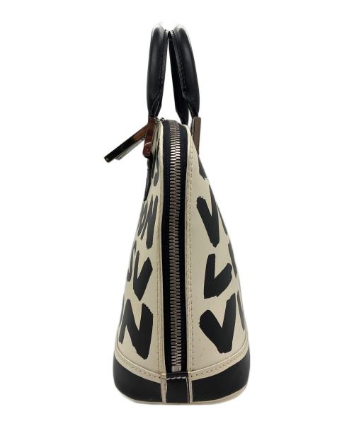 LOUIS VUITTON（ルイ ヴィトン）LOUIS VUITTON (ルイ ヴィトン) モノグラム・グラフィティ アルマMM ハンドバッグ ホワイト×ブラックの古着・服飾アイテム