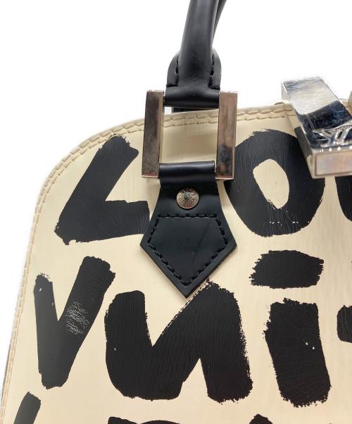 LOUIS VUITTON（ルイ ヴィトン）LOUIS VUITTON (ルイ ヴィトン) モノグラム・グラフィティ アルマMM ハンドバッグ ホワイト×ブラックの古着・服飾アイテム