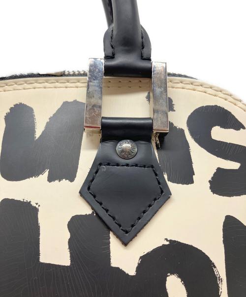 LOUIS VUITTON（ルイ ヴィトン）LOUIS VUITTON (ルイ ヴィトン) モノグラム・グラフィティ アルマMM ハンドバッグ ホワイト×ブラックの古着・服飾アイテム