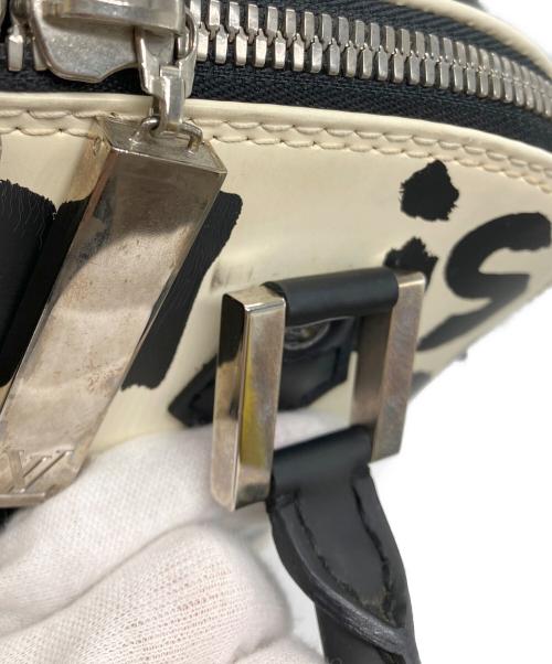 LOUIS VUITTON（ルイ ヴィトン）LOUIS VUITTON (ルイ ヴィトン) モノグラム・グラフィティ アルマMM ハンドバッグ ホワイト×ブラックの古着・服飾アイテム