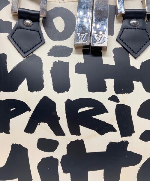 LOUIS VUITTON（ルイ ヴィトン）LOUIS VUITTON (ルイ ヴィトン) モノグラム・グラフィティ アルマMM ハンドバッグ ホワイト×ブラックの古着・服飾アイテム