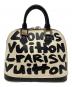 LOUIS VUITTON (ルイ ヴィトン) モノグラム・グラフィティ アルマMM ハンドバッグ ホワイト×ブラック：120000円