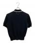 UNITED ARROWS TOKYO (ユナイテッドアローズトウキョウ) スカラップ フリル ショートスリーブ ニット ブラック サイズ:free：10000円