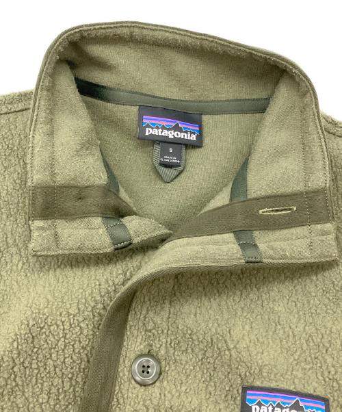 Patagonia（パタゴニア）Patagonia (パタゴニア) シアーリング ボタン プルオーバー オリーブ サイズ:Sの古着・服飾アイテム
