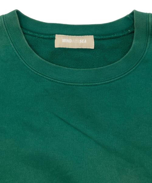 WIND AND SEA（ウィンダンシー）WIND AND SEA (ウィンダンシー) Z PANEL PO SWEAT グリーン サイズ:Lの古着・服飾アイテム