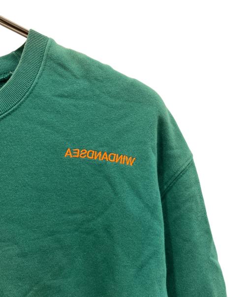 WIND AND SEA（ウィンダンシー）WIND AND SEA (ウィンダンシー) Z PANEL PO SWEAT グリーン サイズ:Lの古着・服飾アイテム