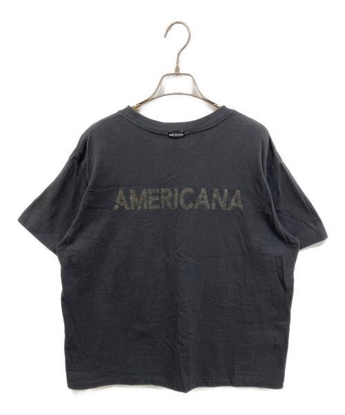 Americana（アメリカーナ）Americana (アメリカーナ) MMN (エムエムエヌ) 別注ミッキーマウス プリントT グレー サイズ:表記無しの古着・服飾アイテム