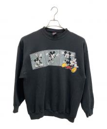 MICKEY（ミッキー）の古着「90Sプリントスウェット」｜ブラック