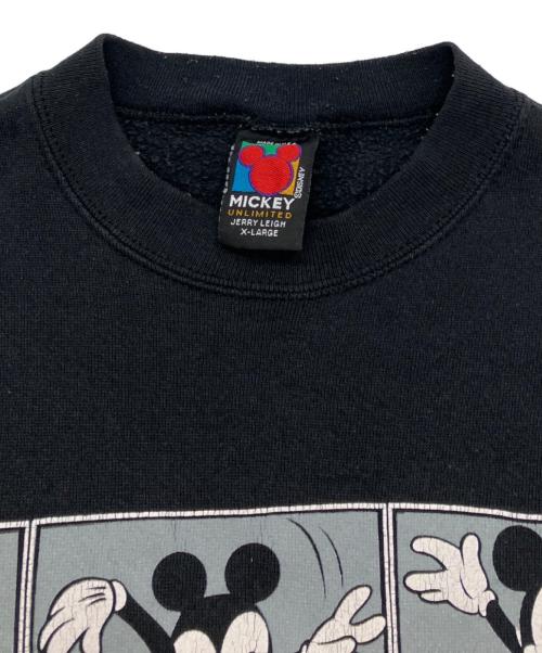 MICKEY（ミッキー）MICKEY (ミッキー) 90Sプリントスウェット ブラック サイズ:XLの古着・服飾アイテム