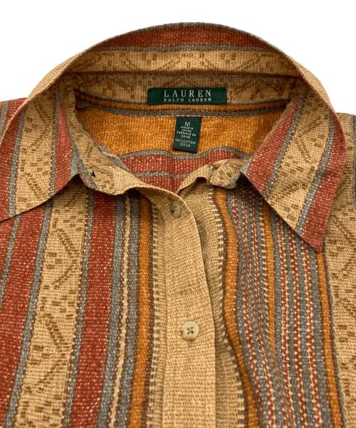 LAUREN RALPH LAUREN（ローレン ラルフ ローレン）LAUREN RALPH LAUREN (ローレン ラルフ ローレン) シャツ ブラウン サイズ:Mの古着・服飾アイテム