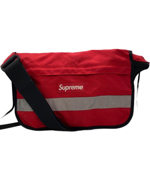 SUPREME（シュプリーム）Supreme (シュプリーム) 14AW Hi-Vis Messenger Bag メッセンジャーバッグ ブラック×レッドの古着・服飾アイテム