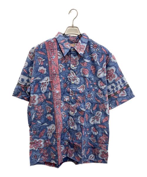 reyn spooner（レイン スプナー）reyn spooner (レイン スプナー) 90S 総柄半袖シャツ ピンク×ブルー サイズ:XLの古着・服飾アイテム