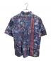 reyn spooner (レイン スプナー) 90S 総柄半袖シャツ ピンク×ブルー サイズ:XL：6000円