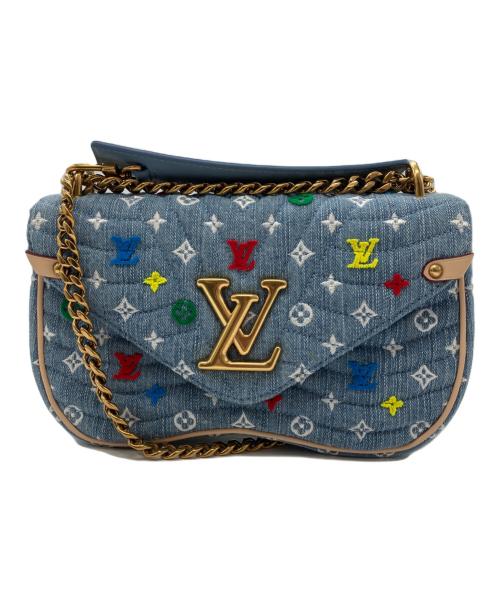 LOUIS VUITTON（ルイ ヴィトン）LOUIS VUITTON (ルイ ヴィトン) ニューウェーブ チェーンバッグ MM ブルーの古着・服飾アイテム