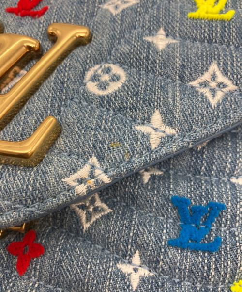 LOUIS VUITTON（ルイ ヴィトン）LOUIS VUITTON (ルイ ヴィトン) ニューウェーブ チェーンバッグ MM ブルーの古着・服飾アイテム