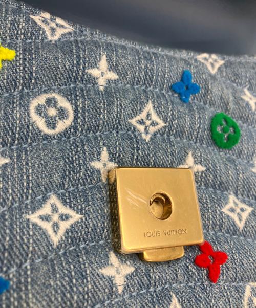 LOUIS VUITTON（ルイ ヴィトン）LOUIS VUITTON (ルイ ヴィトン) ニューウェーブ チェーンバッグ MM ブルーの古着・服飾アイテム