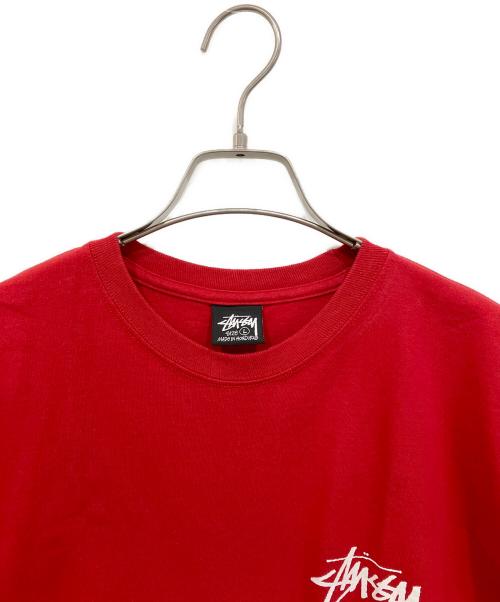 stussy（ステューシー）stussy (ステューシー) LOW TIDE TEE レッド サイズ:Lの古着・服飾アイテム