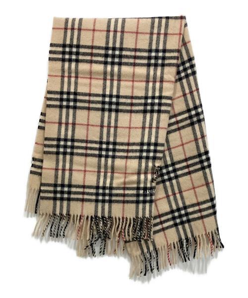 BURBERRY LONDON（バーバリーロンドン）BURBERRY LONDON (バーバリーロンドン) ノヴァチェックウールマフラー ベージュの古着・服飾アイテム