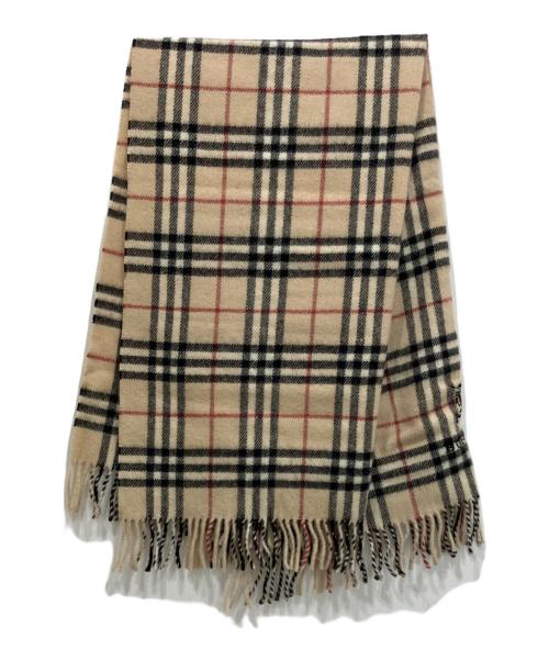 BURBERRY LONDON（バーバリーロンドン）BURBERRY LONDON (バーバリーロンドン) ノヴァチェックウールマフラー ベージュの古着・服飾アイテム