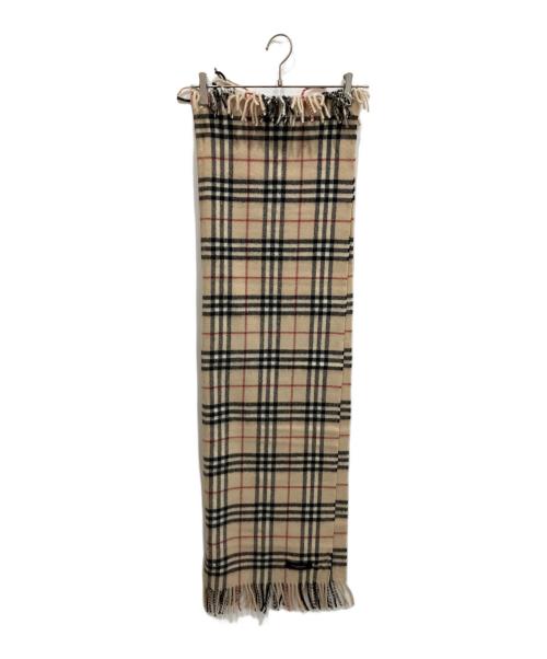 BURBERRY LONDON（バーバリーロンドン）BURBERRY LONDON (バーバリーロンドン) ノヴァチェックウールマフラー ベージュの古着・服飾アイテム