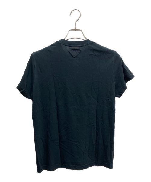 PRADA（プラダ）PRADA (プラダ) トライアングルパッチ プレーンTシャツ ネイビー サイズ:Sの古着・服飾アイテム