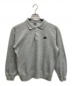 NIKEナイキ）の古着「90S襟付きスウェット」｜グレー