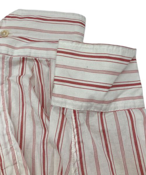 OUR LEGACY（アワーレガシー）OUR LEGACY (アワーレガシー) Borrowed BD Shirt Printed Red Stripe ストライプシャツ ホワイト×レッド サイズ:48の古着・服飾アイテム