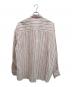 OUR LEGACY (アワーレガシー) Borrowed BD Shirt Printed Red Stripe ストライプシャツ ホワイト×レッド サイズ:48：8000円