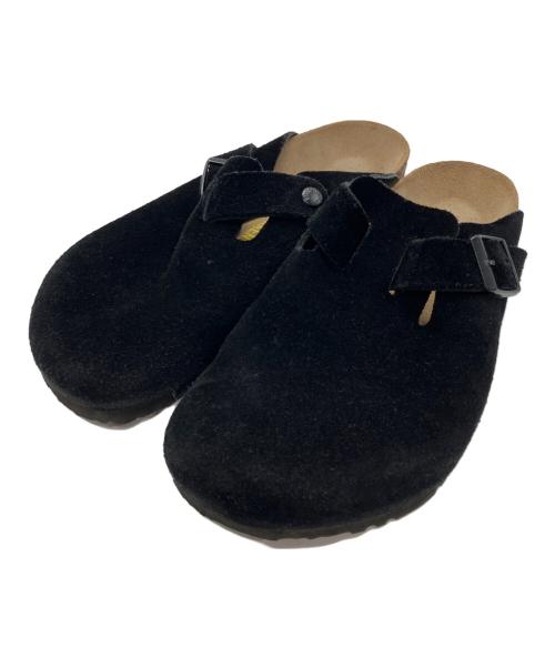 BIRKENSTOCK（ビルケンシュトック）BIRKENSTOCK (ビルケンシュトック) ボストン スエードサンダル ブラック サイズ:26.5の古着・服飾アイテム
