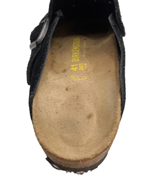 BIRKENSTOCK（ビルケンシュトック）BIRKENSTOCK (ビルケンシュトック) ボストン スエードサンダル ブラック サイズ:26.5の古着・服飾アイテム