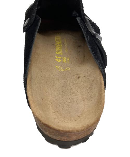 BIRKENSTOCK（ビルケンシュトック）BIRKENSTOCK (ビルケンシュトック) ボストン スエードサンダル ブラック サイズ:26.5の古着・服飾アイテム