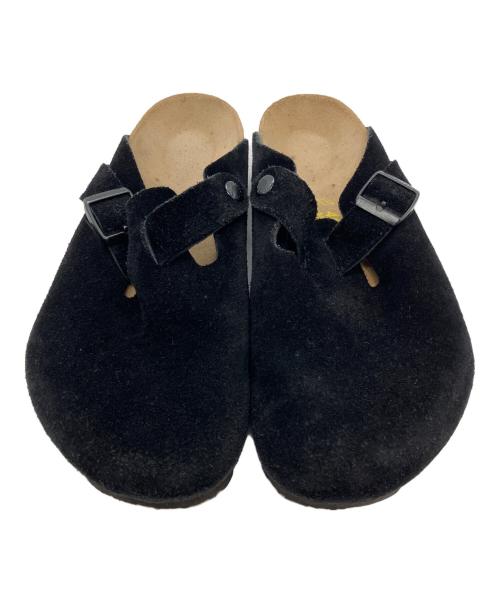 BIRKENSTOCK（ビルケンシュトック）BIRKENSTOCK (ビルケンシュトック) ボストン スエードサンダル ブラック サイズ:26.5の古着・服飾アイテム
