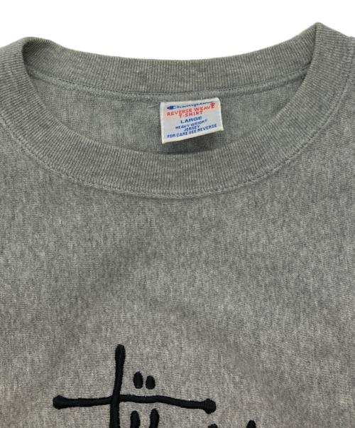 Champion REVERSE WEAVE（チャンピオン リバース ウィーブ）Champion REVERSE WEAVE (チャンピオン リバース ウィーブ) stussy (ステューシー) Tシャツ グレー サイズ:Lの古着・服飾アイテム